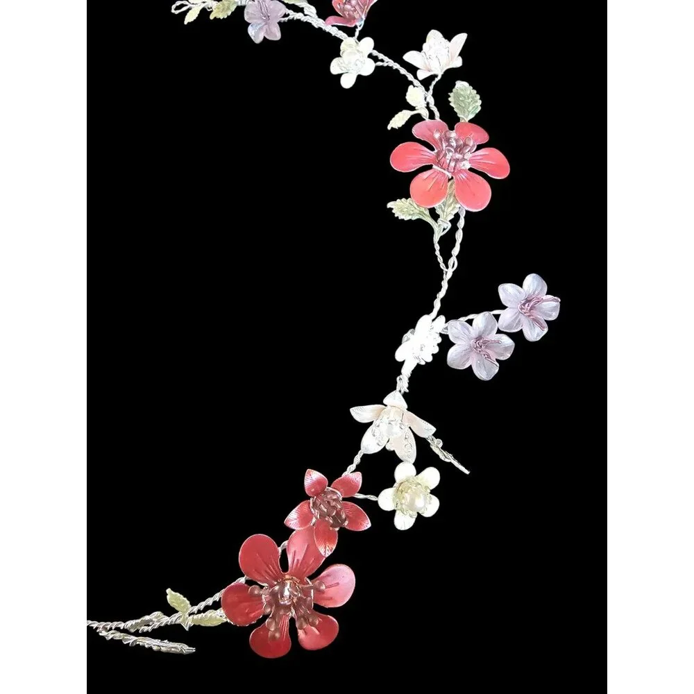 Multi-Colored Metal Floral Hair Accessory - Marionat - Picture 3 of 5